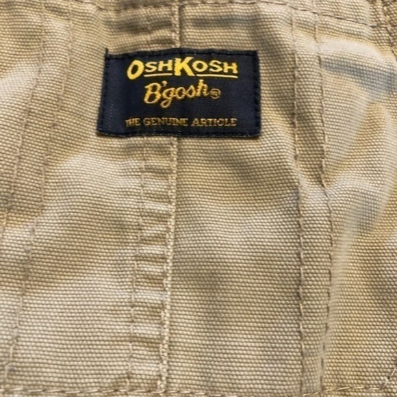 Oshkosh b’gosh vestbak khaki moose embroidered overalls 18M - Picture 5 of 8